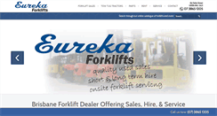 Desktop Screenshot of eureka-forklifts.com.au